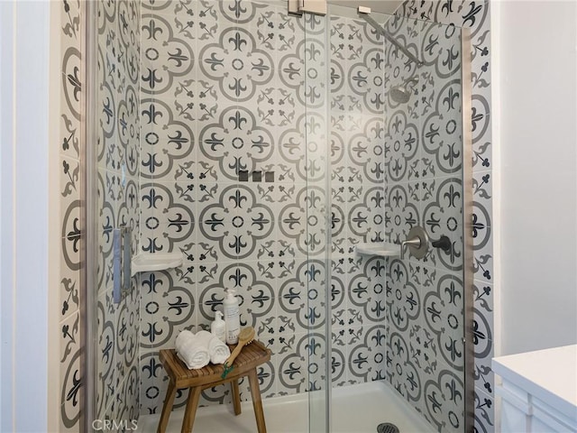 5512 W 117th St, Hawthorne, CA 90304 - full bathroom featuring a stall shower and vanity