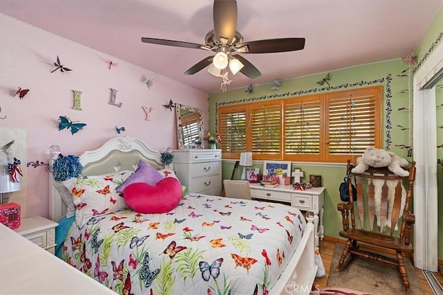 6096 Crawford St, San Diego, CA 92120 - bedroom with a ceiling fan