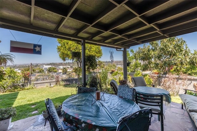 6096 Crawford St, San Diego, CA 92120 - view of patio / terrace with outdoor dining area