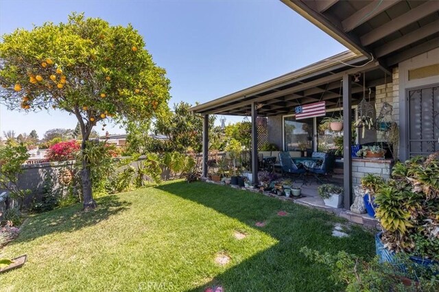 6096 Crawford St, San Diego, CA 92120 - view of yard with a patio