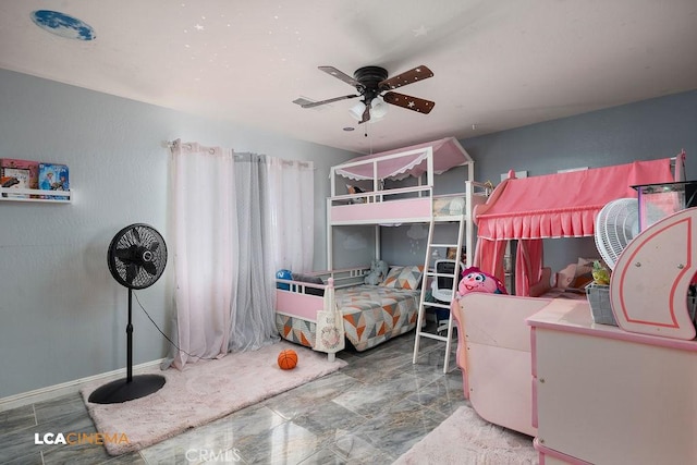 11703 Revolution Rd, Bakersfield, CA 93312 - bedroom with baseboards and a ceiling fan