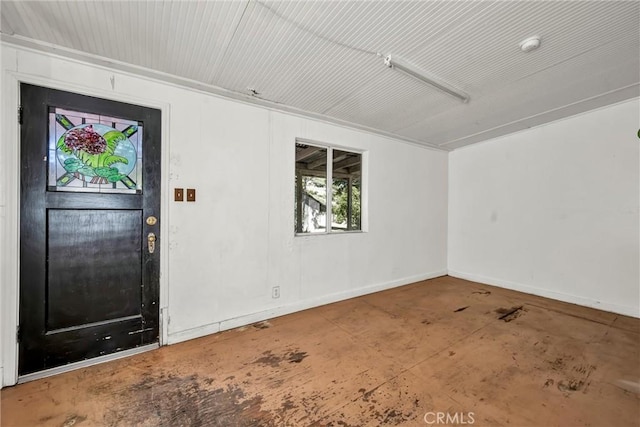 21345 Bush St, Middletown, CA 95461 - entrance foyer with concrete flooring and baseboards