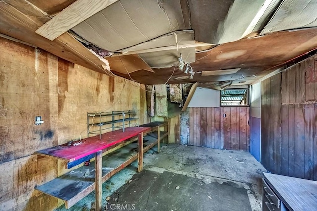 21345 Bush St, Middletown, CA 95461 - below grade area featuring wood walls
