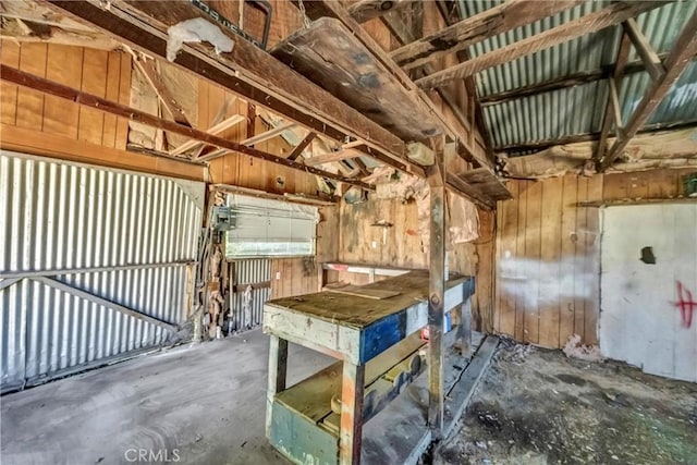 21345 Bush St, Middletown, CA 95461 - garage featuring wooden walls