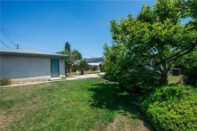 16751 Ludlow St, Granada Hills, CA 91344 - view of grassy yard with cooling unit