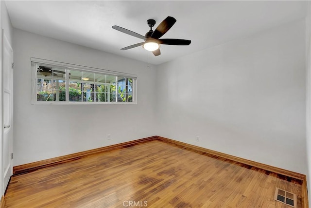 786 S Spanish Oak Ln, La Puente, CA 91746 - unfurnished room with light wood finished floors, a ceiling fan, and baseboards