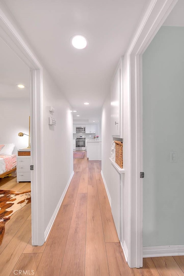 4326 Via Verde, Cypress, CA 90630 - hall with light wood-type flooring and recessed lighting