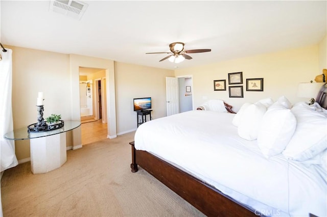 31786 Sorrel Run Ct, Menifee, CA 92584 - bedroom featuring light colored carpet, baseboards, and a ceiling fan