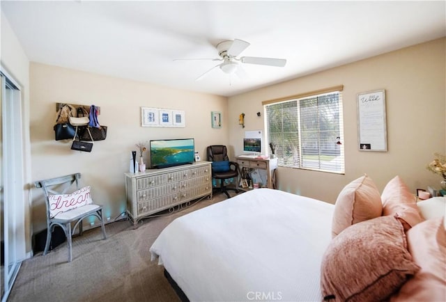 31786 Sorrel Run Ct, Menifee, CA 92584 - carpeted bedroom featuring ceiling fan
