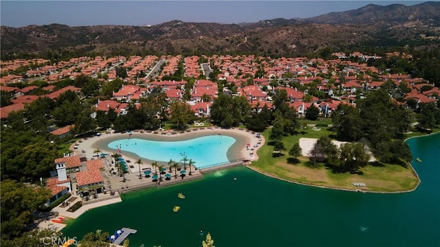 36 Via Lavendera, Rancho Santa Margarita, CA 92688 - aerial view of property's location featuring a water and mountain view and a pool area