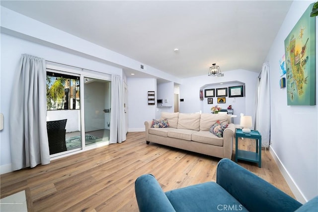 36 Via Lavendera, Rancho Santa Margarita, CA 92688 - living room with wood finished floors and baseboards