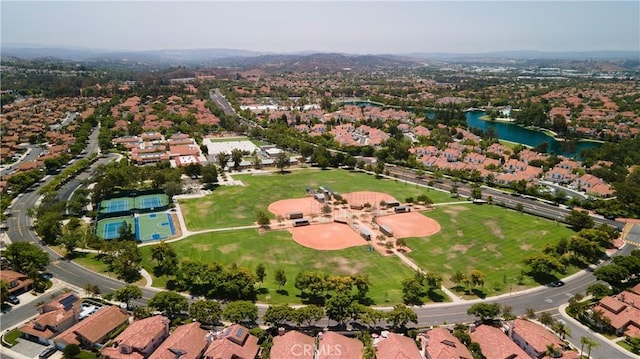 36 Via Lavendera, Rancho Santa Margarita, CA 92688 - aerial view of property's location featuring a nearby body of water and nearby suburban area