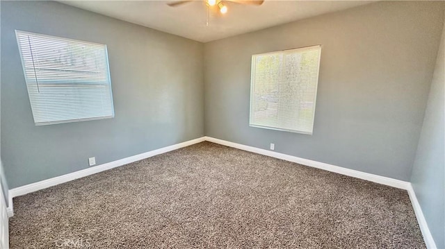 2045 S Cypress Ave, Ontario, CA 91762 - carpeted empty room featuring ceiling fan and healthy amount of natural light