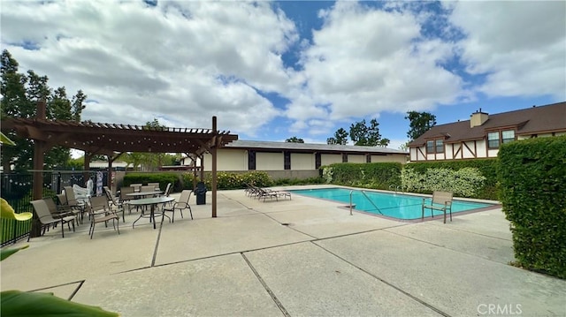 1133 S Paula Dr Unit 7, Fullerton, CA 92833 - community pool featuring a pergola and a patio area