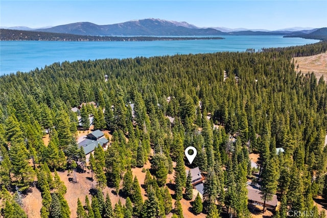 120 Top Of The W Dr, Chester, CA 96020 - bird's eye view of a heavily wooded area and a water and mountain view