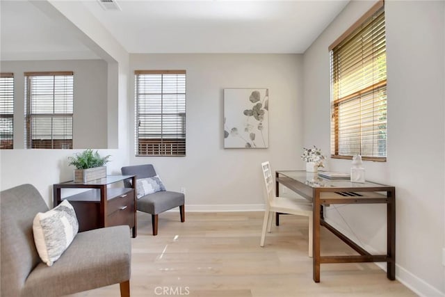 908 N Alameda Ave, Azusa, CA 91702 - office area featuring light wood finished floors and baseboards
