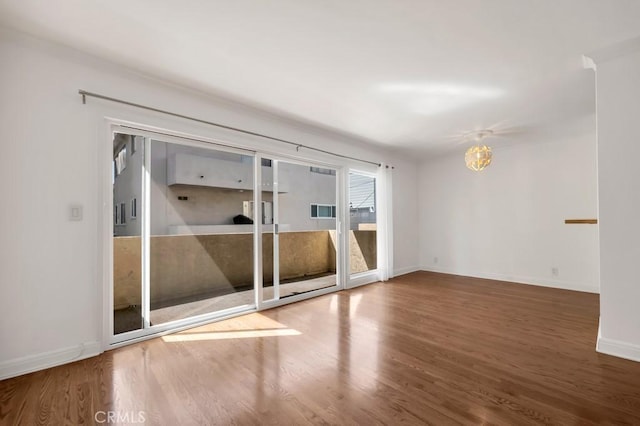 1020 Granville Ave Unit 205, Los Angeles, CA 90049 - empty room featuring wood finished floors and baseboards