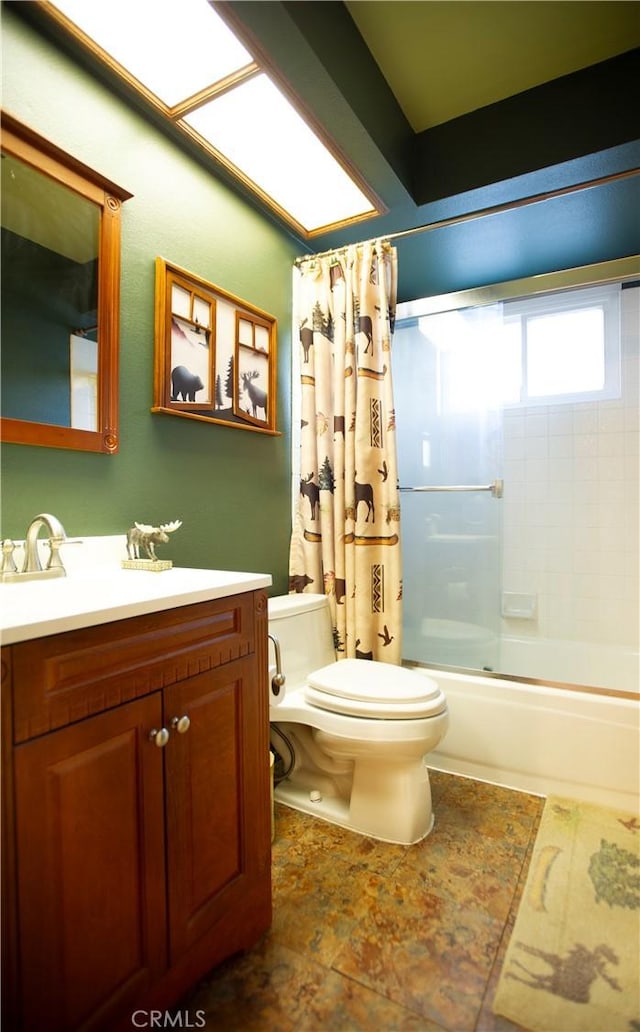 5515 Katrina Pl, Palmdale, CA 93552 - full bath with vanity and shower / tub combo with curtain