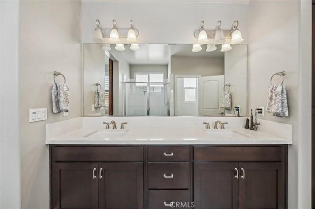 255 Waterfall Rd, Templeton, CA 93465 - full bath featuring double vanity and a stall shower