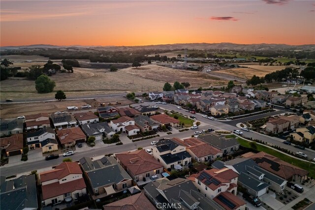 255 Waterfall Rd, Templeton, CA 93465 - aerial view at dusk of a mountain view and a residential view
