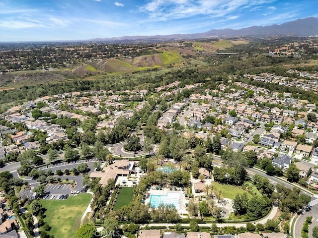 19 Laurelhurst Dr, Ladera Ranch, CA 92694 - aerial view of property and surrounding area featuring a mountain backdrop and nearby suburban area