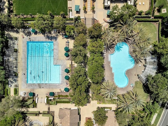 19 Laurelhurst Dr, Ladera Ranch, CA 92694 - aerial view of a pool area