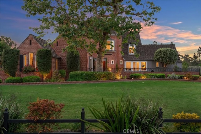 4275 Country Club Dr, Long Beach, CA 90807 - view of front facade featuring a yard and brick siding