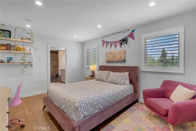 4275 Country Club Dr, Long Beach, CA 90807 - bedroom featuring wood finished floors, recessed lighting, and baseboards