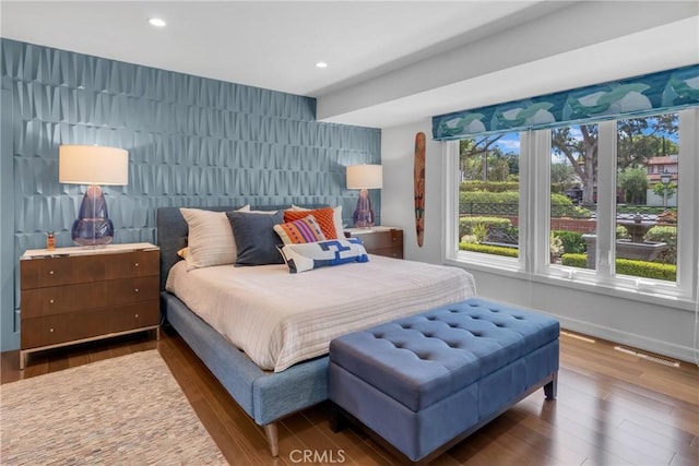 4275 Country Club Dr, Long Beach, CA 90807 - bedroom featuring wood finished floors, recessed lighting, and baseboards