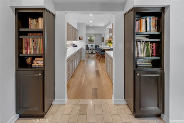 4275 Country Club Dr, Long Beach, CA 90807 - corridor featuring light wood-style floors and recessed lighting