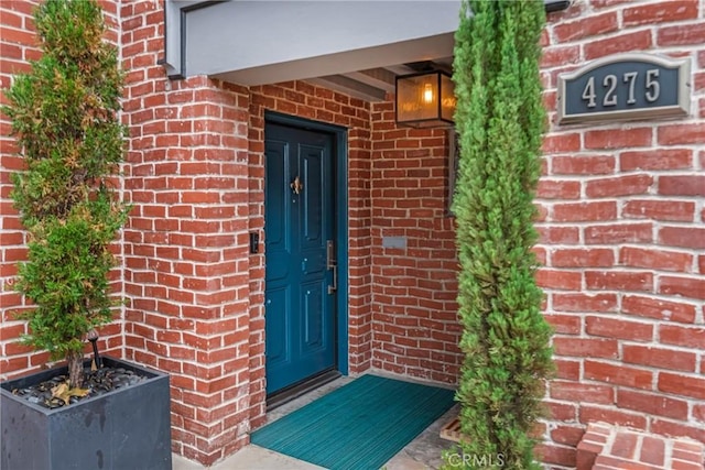 4275 Country Club Dr, Long Beach, CA 90807 - doorway to property with brick siding
