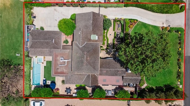 4275 Country Club Dr, Long Beach, CA 90807 - aerial view of property's location with property parcel outlined