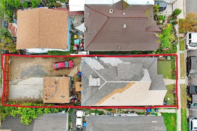 1132 E 53rd St, Los Angeles, CA 90011 - aerial overview of property's location featuring property parcel outlined