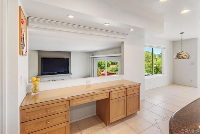 14040 Old Station Rd, San Diego, CA 92064 - bathroom with tile patterned flooring, recessed lighting, and vanity
