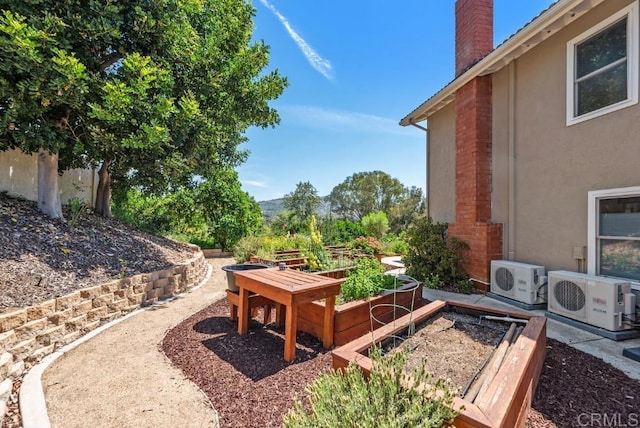 14040 Old Station Rd, San Diego, CA 92064 - view of yard featuring ac unit and a vegetable garden