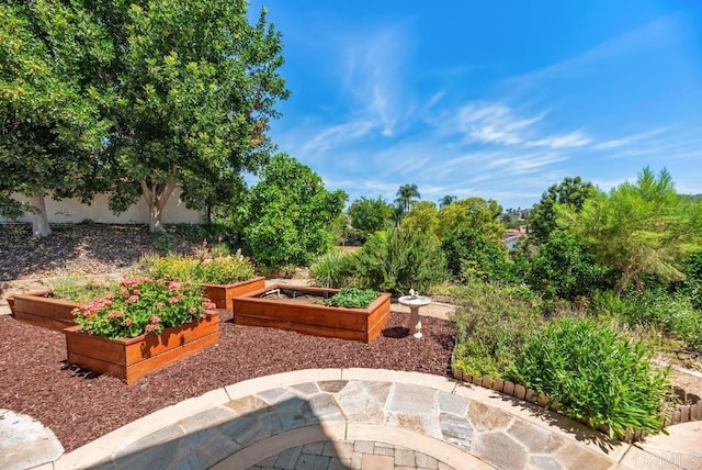 14040 Old Station Rd, San Diego, CA 92064 - view of patio featuring a vegetable garden