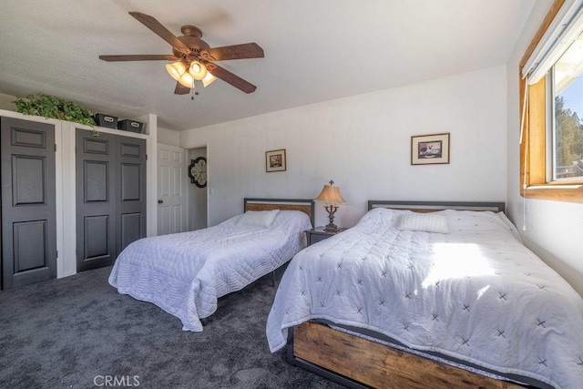42692 Moonridge Rd, Big Bear Lake, CA 92315 - bedroom featuring carpet flooring and ceiling fan