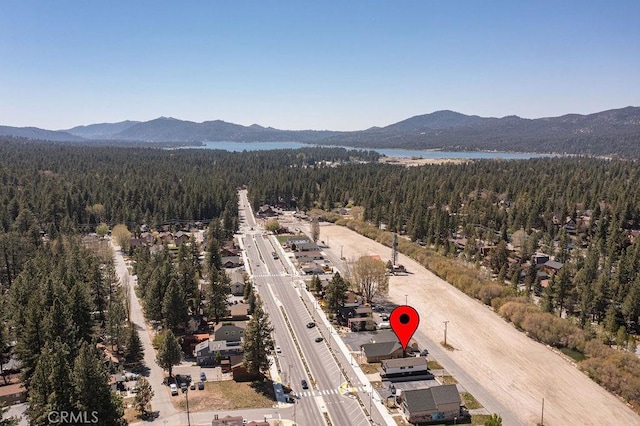42692 Moonridge Rd, Big Bear Lake, CA 92315 - aerial view of a forest and a water and mountain view