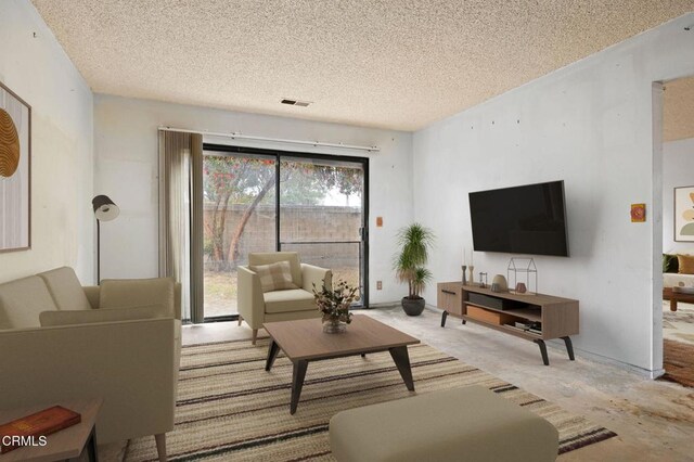 201 Village Rd, Port Hueneme, CA 93041 - living room with a textured ceiling
