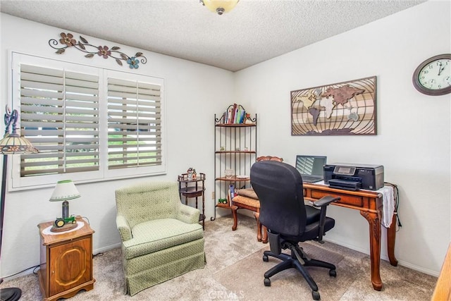 4256 Mockingbird Ln, Banning, CA 92220 - office space featuring carpet floors and a textured ceiling