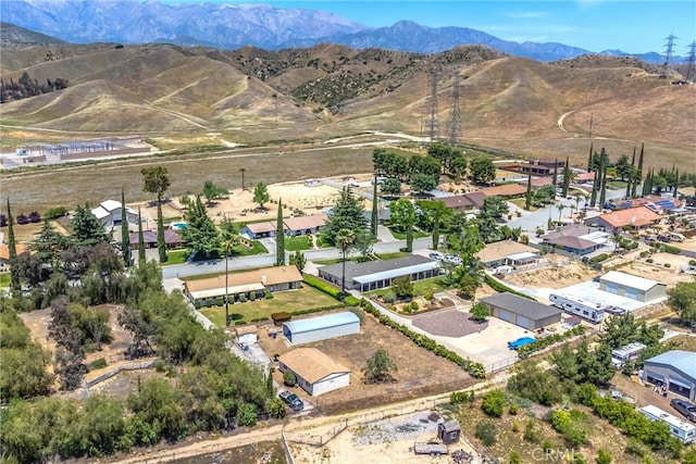 4256 Mockingbird Ln, Banning, CA 92220 - aerial perspective of suburban area with a mountain backdrop