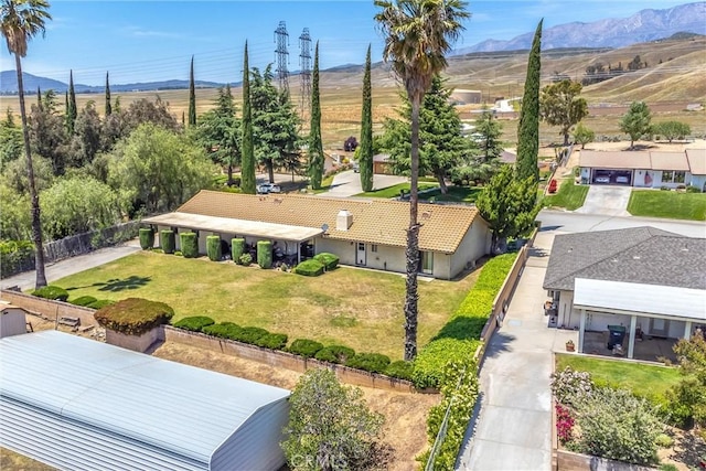 4256 Mockingbird Ln, Banning, CA 92220 - view from above of property with mountains