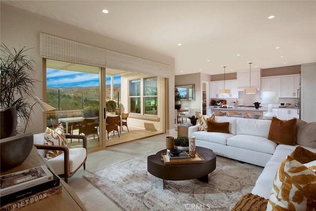 114 Oakstone, Irvine, CA 92618 - living room with recessed lighting