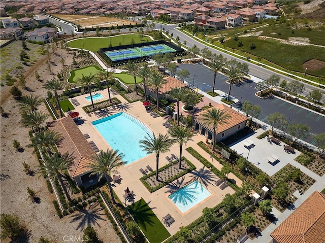 114 Oakstone, Irvine, CA 92618 - drone / aerial view of a pool area