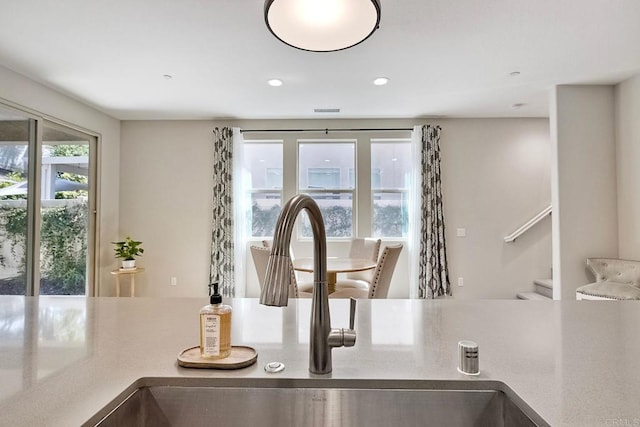 678 Gemstone Dr, San Marcos, CA 92078 - detailed view of a sink and recessed lighting