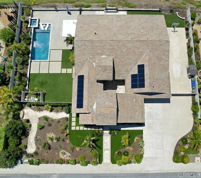 1733 Lemonadeberry Ln, Vista, CA 92084 - aerial view of property and surrounding area featuring a pool