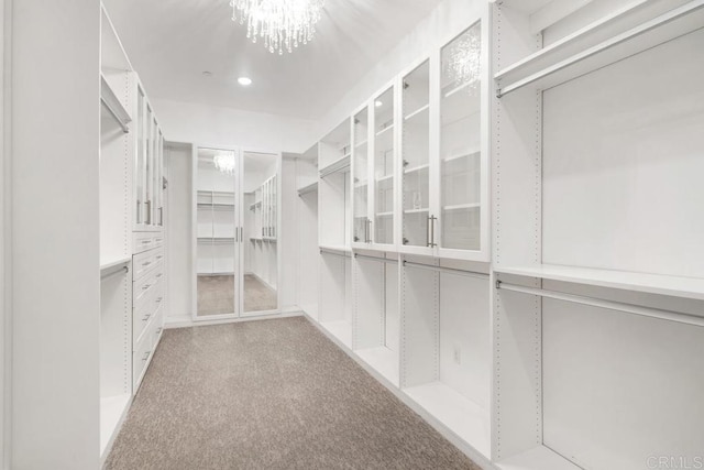 1733 Lemonadeberry Ln, Vista, CA 92084 - walk in closet with carpet and a chandelier