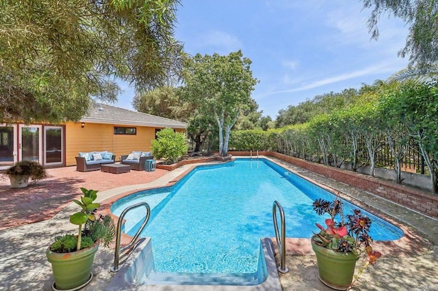 1575 Larson Ln, Fallbrook, CA 92028 - view of pool featuring an outdoor living space and a patio