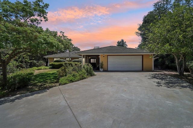 1575 Larson Ln, Fallbrook, CA 92028 - ranch-style home with driveway and an attached garage