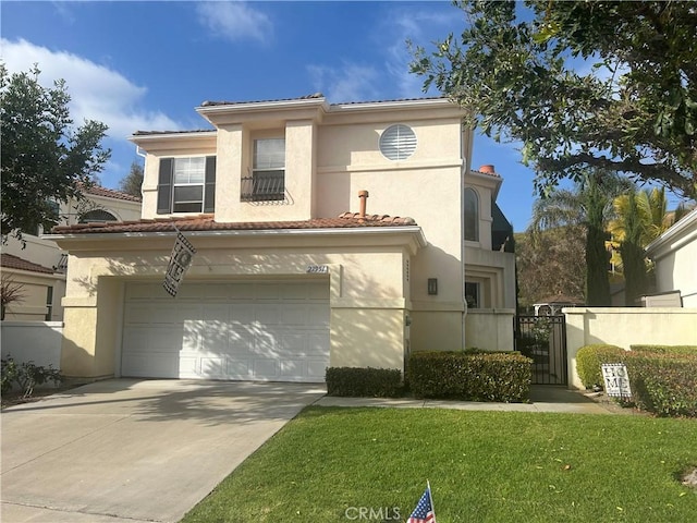 27951 Via De Costa, San Juan Capistrano, CA 92675 - mediterranean / spanish home with a garage, stucco siding, concrete driveway, and a tiled roof